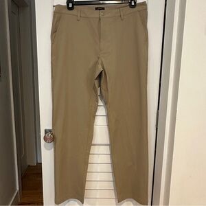 Quince Mens Pro Tech Golf Pants Sz 36 X 32 Performance Khaki Sand Dune